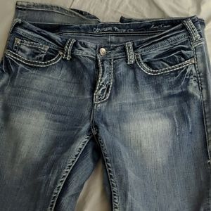 Cowgirl Tuff Co. "Lacy Cream" Jeans size 34x33